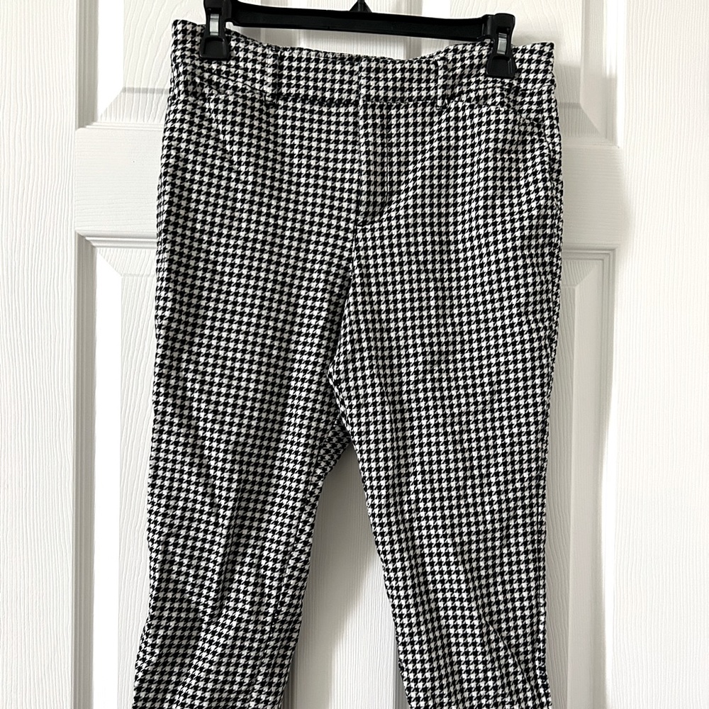 Gingham work pants